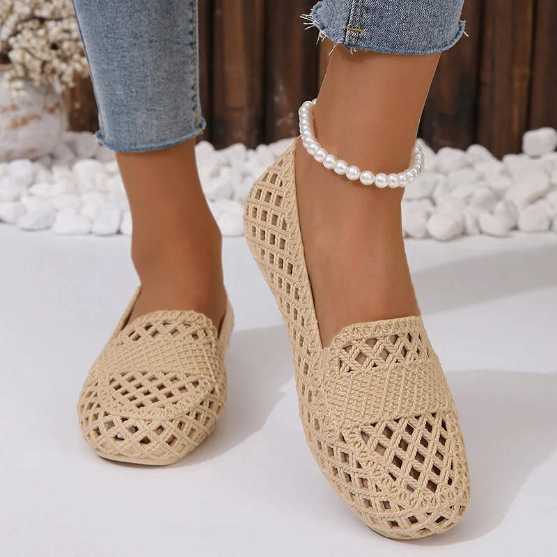 Women'S Shoes Neuropathy - 트렌디하고 편안한 할로우 여성 플랫 슈즈,