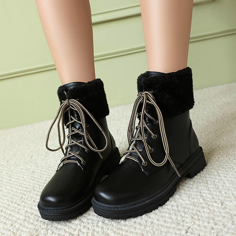 Women'S Shoes Extended Sizes - ORCHALISA 여성용 스노우 앵클 풋웨어 스퀘어