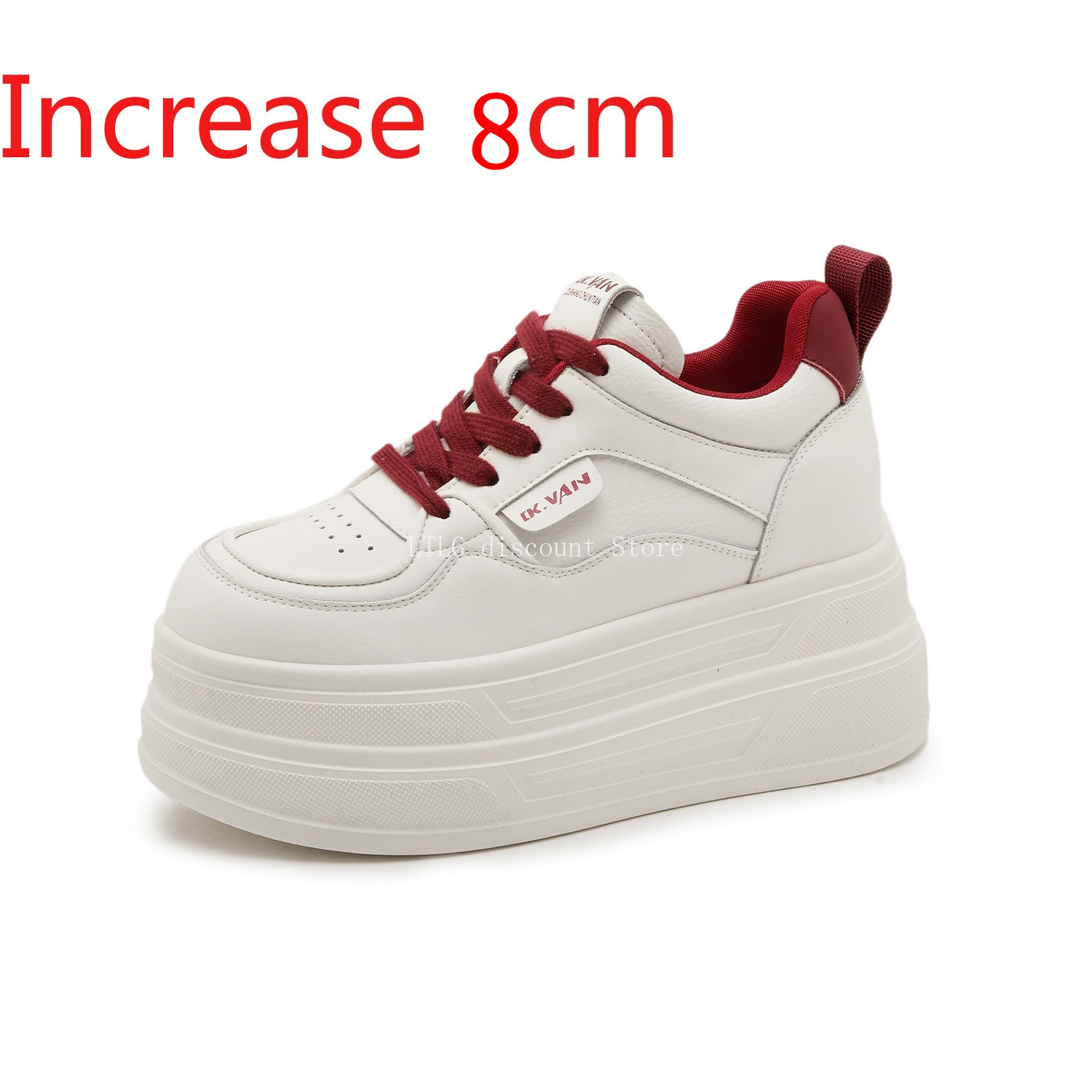 Women Shoes Tennis - 8cm 청키 스니커즈 학생 보드워크 캐주얼