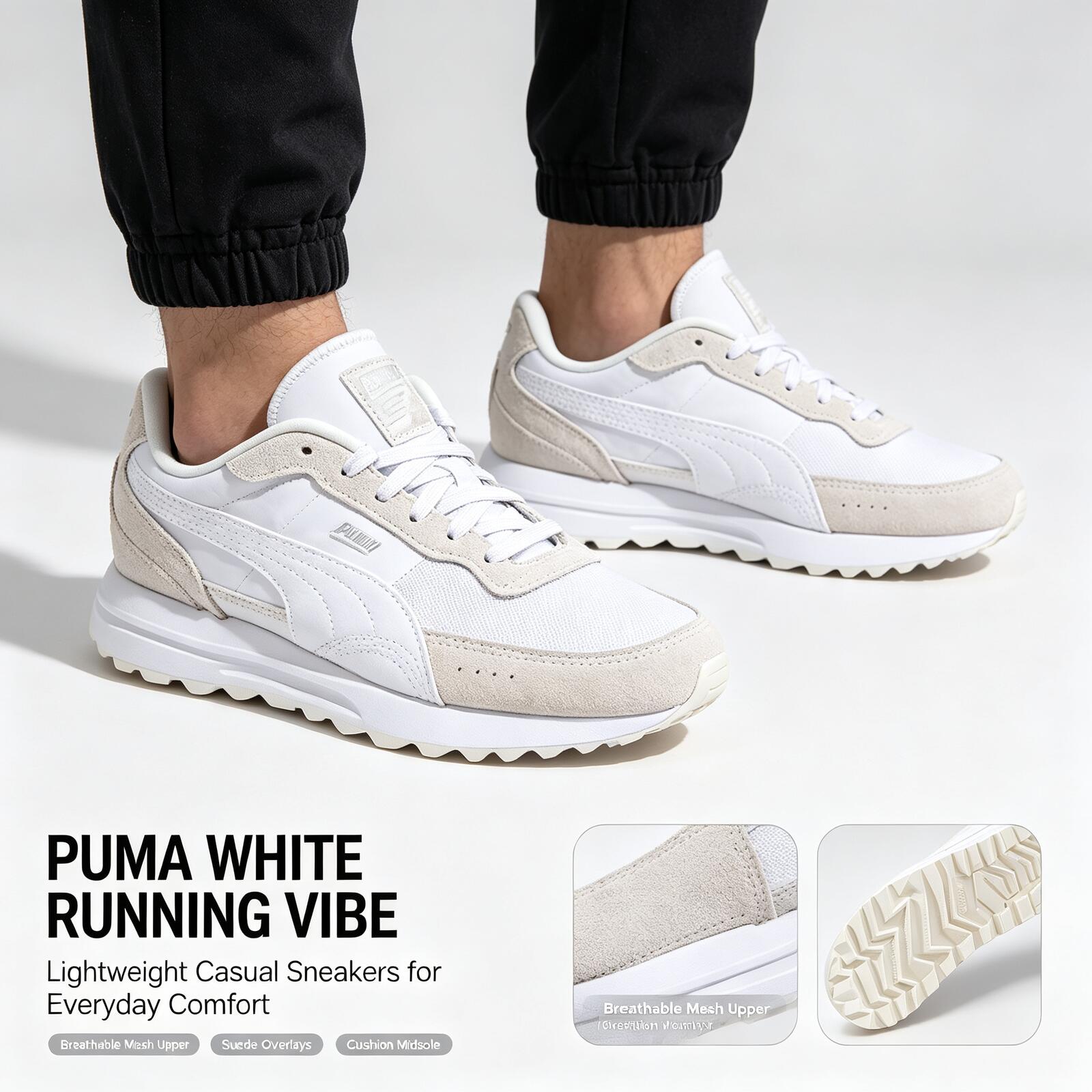 Women Shoes Zoom - 새로운 핫 푸마 화이트 경량 러닝화