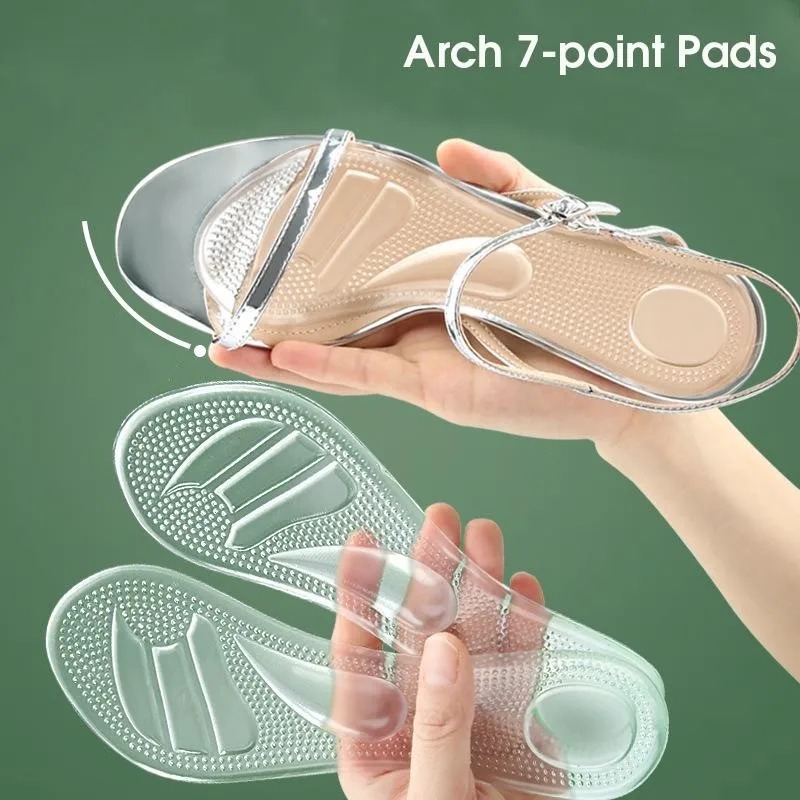 Women'S Shoes High Arch Support - 1 쌍 여성용 투명 실리콘 아치
