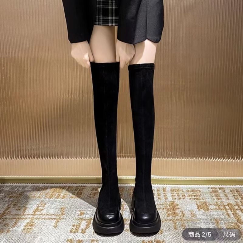 Block Heel Ankle Boots - 여성용 오버니 부츠 플랫폼 청키 블록