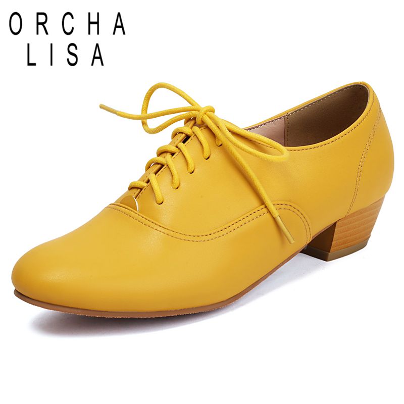 Women'S Shoes Extended Sizes - 오르차 리사 빈티지 데일리 힐 슈즈