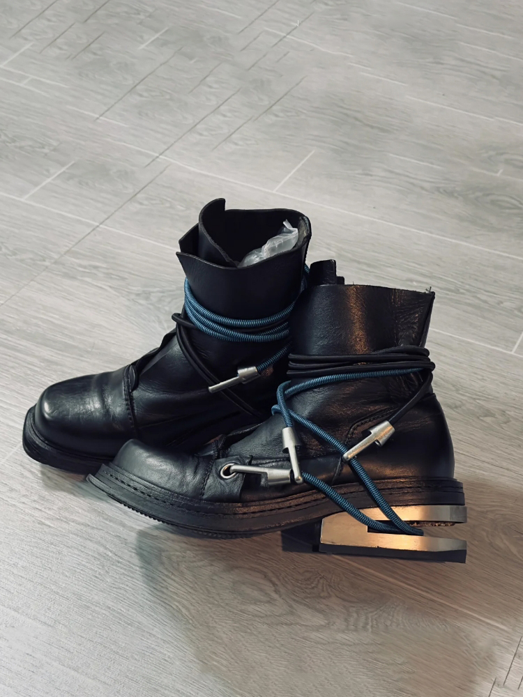 Women'S Shoes In The 90S - 90S 레트로 앵클 부츠 유니섹스 케이블