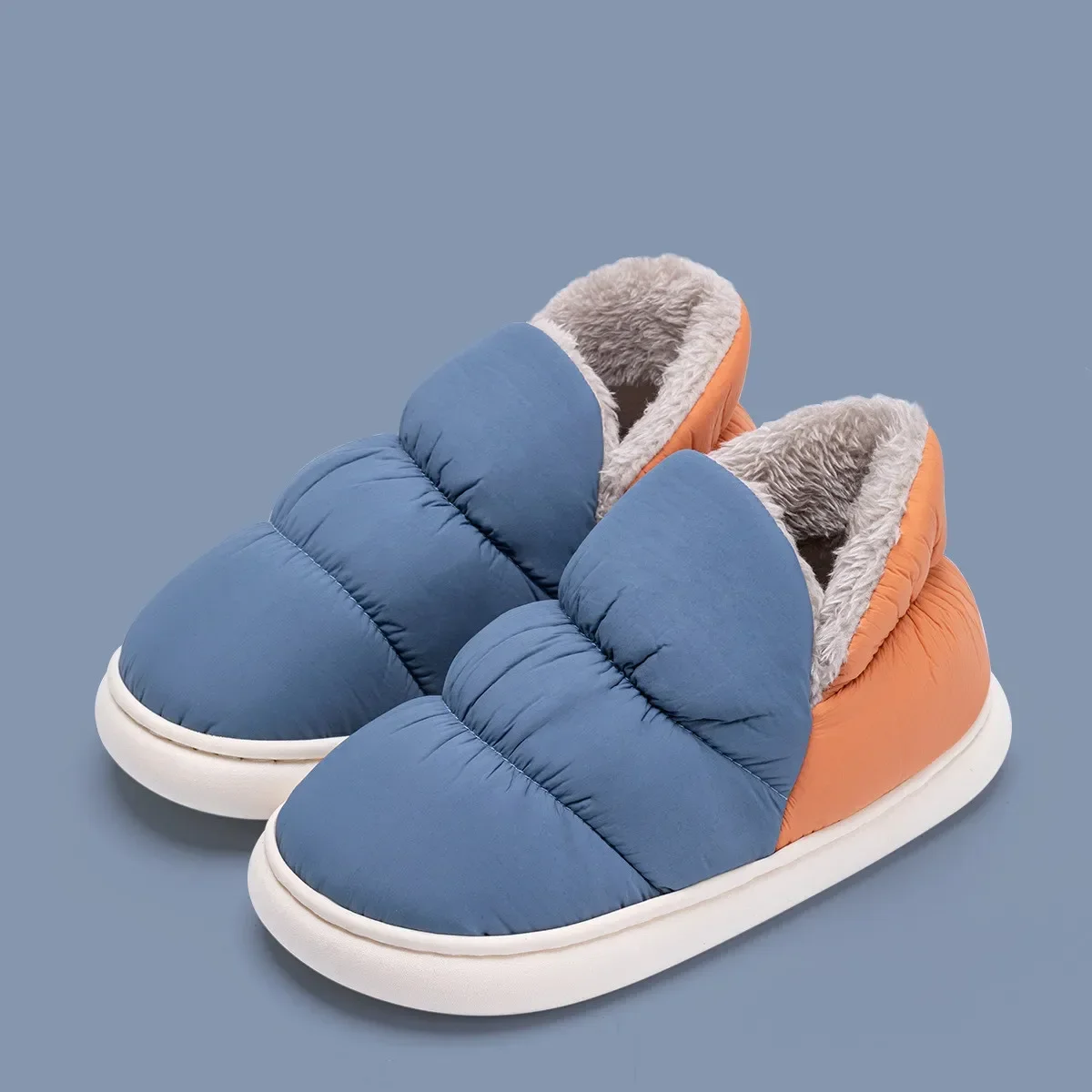 Women'S Shoes For Fall - 여성 남성 슬리퍼 겨울 다운 천