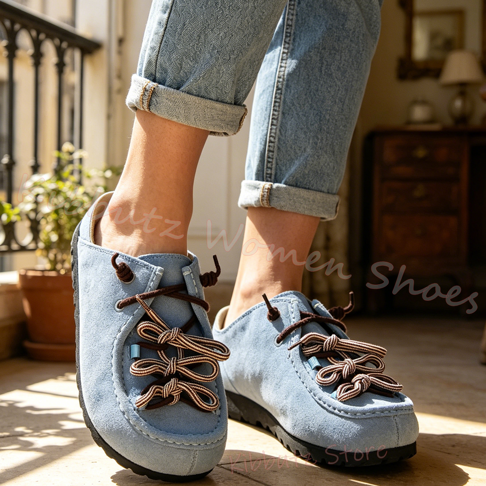 Women Shoes Boots - 슬립온 슬리퍼 보헤미안 크리스크로스 스트랩 스웨이드
