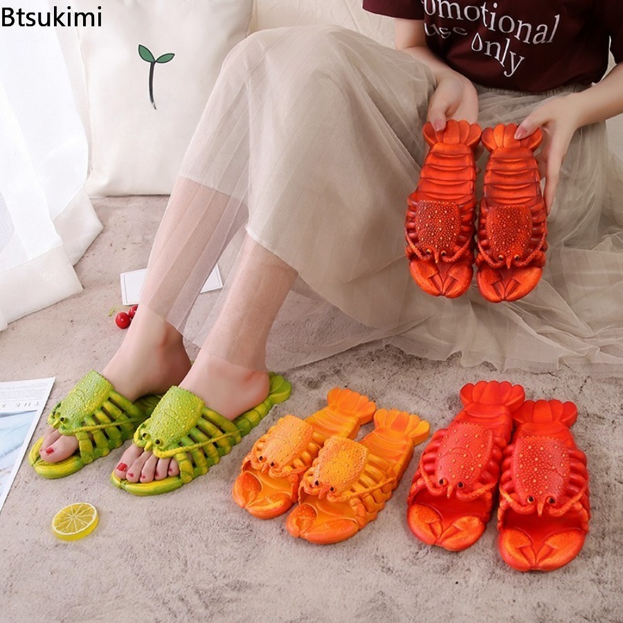 Women'S Shoes Non Slip - 새로운 2026 여름 재미있는 만화 랍스터