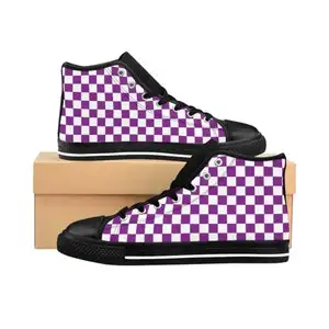 Women'S Shoes In The 90S - 80년대 90년대 체크무늬 신발 올드스쿨 레트로
