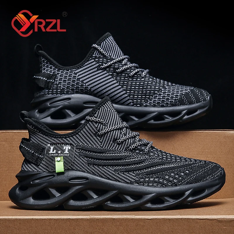 Women Shoes Tennis - YRZL 남성 스포츠 러닝 블랙 조깅