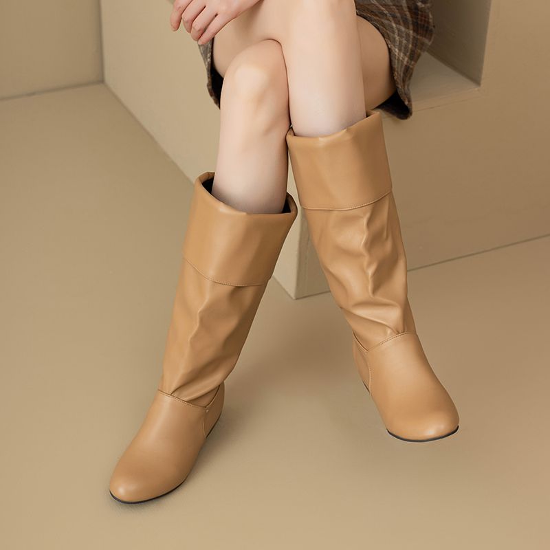 심러브요 2025 신상 여성 미드 카프 부츠 라운드 토 - Women'S Shoes Extended Sizes 리뷰 및 가격