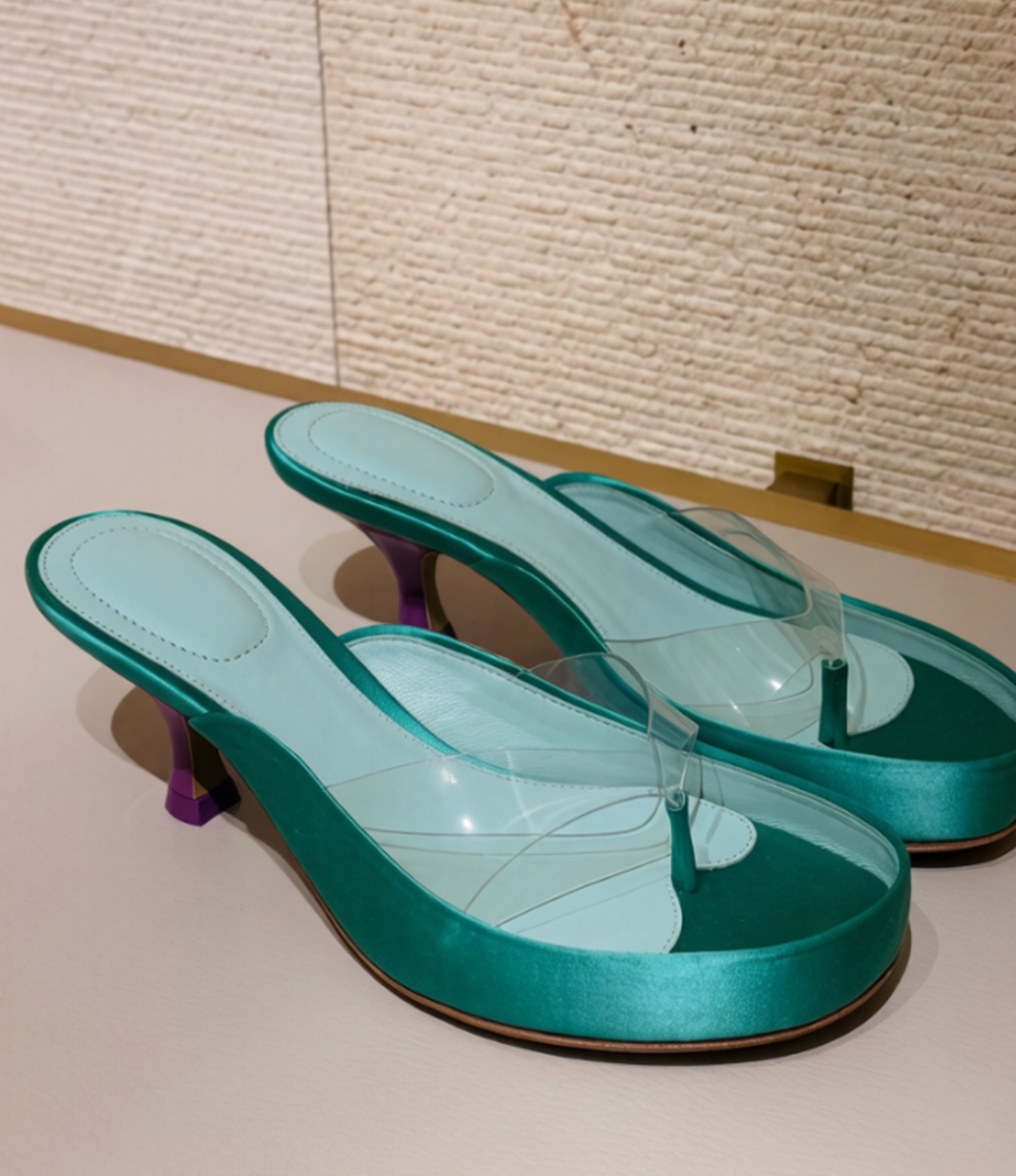 여름 캐주얼 스타일 여성용  thong 샌들 투명 플립 - Clear Strap Heel 리뷰 및 가격