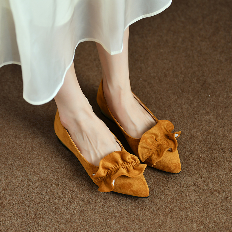 여성용 로우힐 우아한 구두, 리본 포인티드 토 여성 펌 - Women'S Shoes Non Slip 리뷰 및 가격