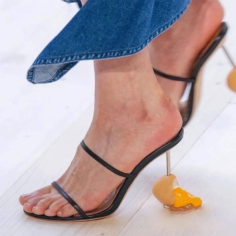 여름 스트랩 샌들 오픈 발가락 하이힐 이상한 뒤꿈치 계 - Women'S Shoes Plus Size 리뷰 및 가격