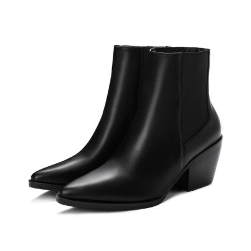 2026 패션 드레스 오피스 슈즈 여성용 화이트 블랙  - Block Heel Ankle Boots 리뷰 및 가격
