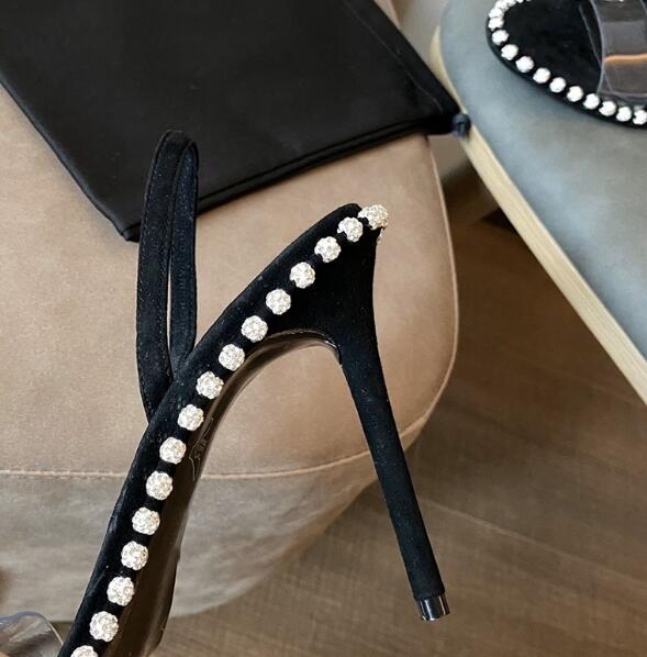 여름 소녀 핑크 블랙 화이트 클리어 PVC 블링 다이아 - Clear Strap Heel 리뷰 및 가격
