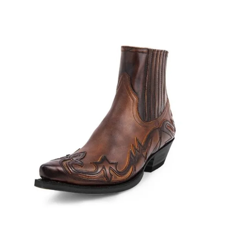 남성용 새 부츠 수제 웨지 앵클 부츠, 남성용 웨스턴  - Block Heel Ankle Boots 리뷰 및 가격