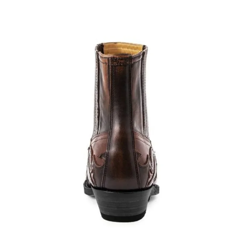 남성용 새 부츠 수제 웨지 앵클 부츠, 남성용 웨스턴  - Block Heel Ankle Boots 리뷰 및 가격