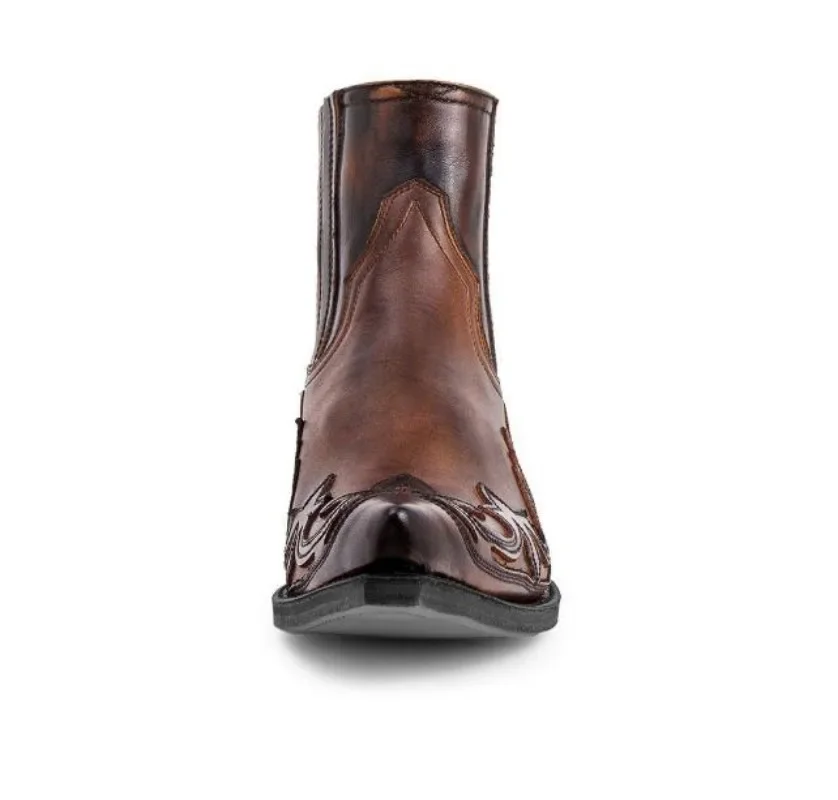 남성용 새 부츠 수제 웨지 앵클 부츠, 남성용 웨스턴  - Block Heel Ankle Boots 리뷰 및 가격