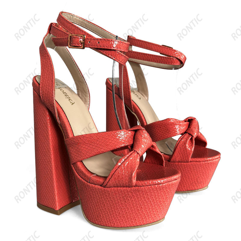 론틱 핫 핸드메이드 여성 플랫폼 샌들 앵클 스트랩 블록 - Block Heel Ankle Boots 리뷰 및 가격