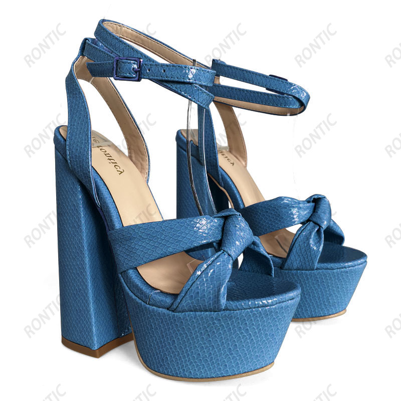 론틱 핫 핸드메이드 여성 플랫폼 샌들 앵클 스트랩 블록 - Block Heel Ankle Boots 리뷰 및 가격
