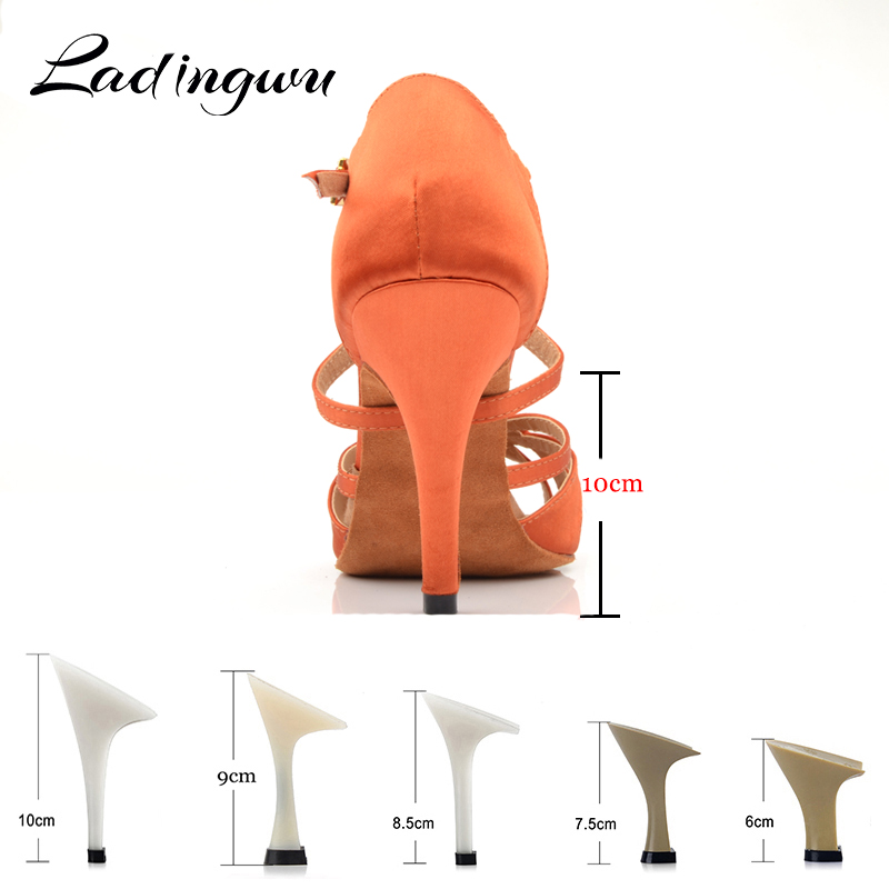 Ladingwu 여성용 붉은 갈색 새틴 살사 댄스 신발 - Women'S Shoes Red Bottoms 리뷰 및 가격