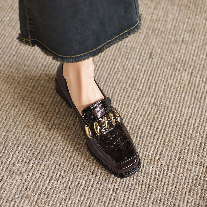 ORCHA LISA 패션 반짝 이는 여성 플랫 스퀘어  - Women'S Shoes Extended Sizes 리뷰 및 가격