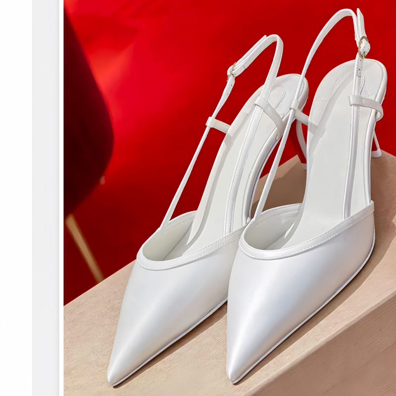여성용 발목 스트랩 슈즈, 포인티드 토 키튼 힐, 봉제 - Ankle Strap Heels 리뷰 및 가격