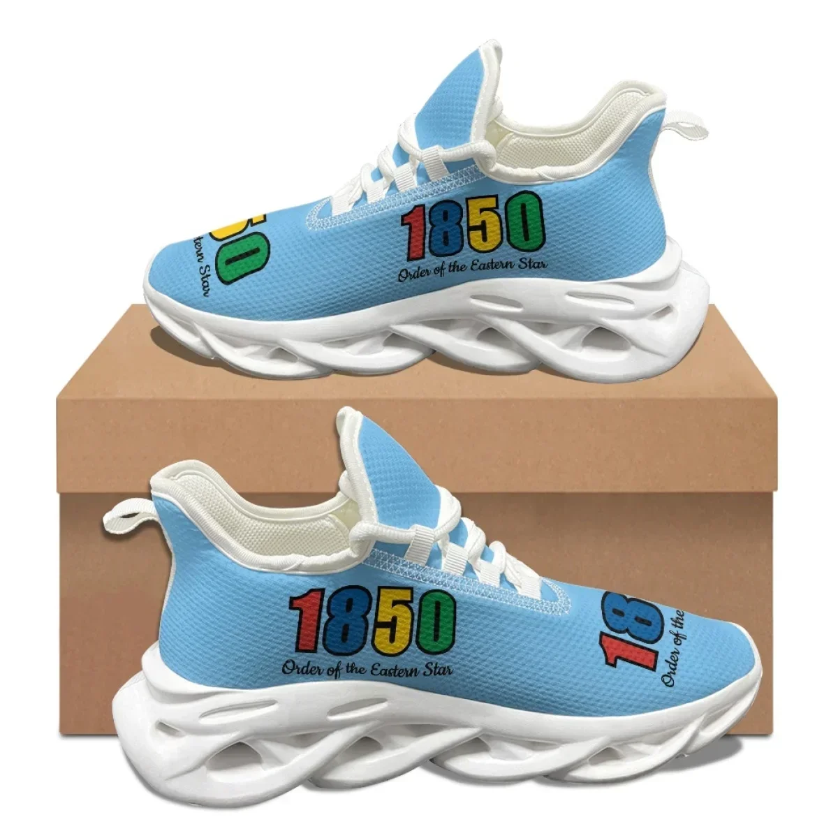 스카이 블루 펜타그램 OES 패턴 새로운 커플 신발 가 - Women Shoes Tennis 리뷰 및 가격
