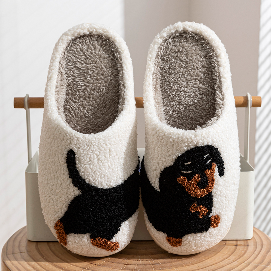 여성 슬리퍼 만화 귀여운 재미있는 닥스훈트 개 실내 따 - Women'S Shoes For Fall 리뷰 및 가격