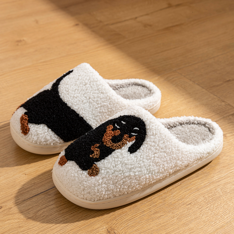 여성 슬리퍼 만화 귀여운 재미있는 닥스훈트 개 실내 따 - Women'S Shoes For Fall 리뷰 및 가격
