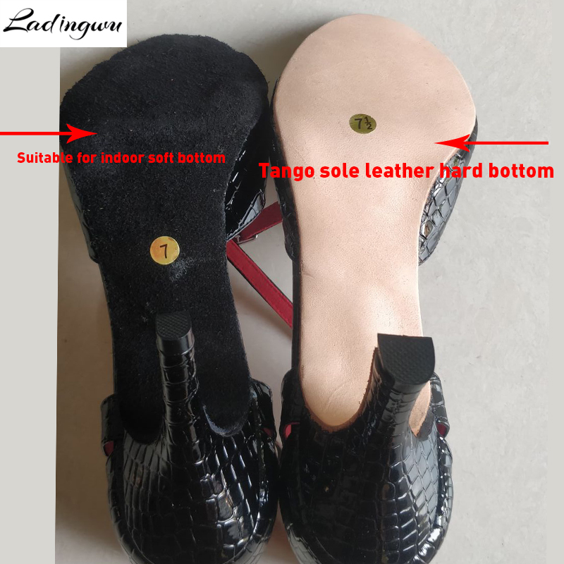 라틴 댄스 신발용 고무 밑창 볼룸 댄스 신발 탱고 볼룸 - Women'S Shoes Neuropathy 리뷰 및 가격