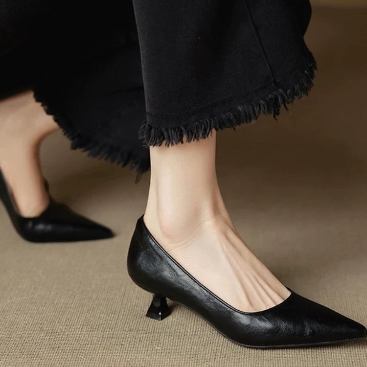 심플 스틸레토 싱글 슈즈 가을 패션 스웨이드 슬립온 미 - Women'S Shoes Non Slip 리뷰 및 가격