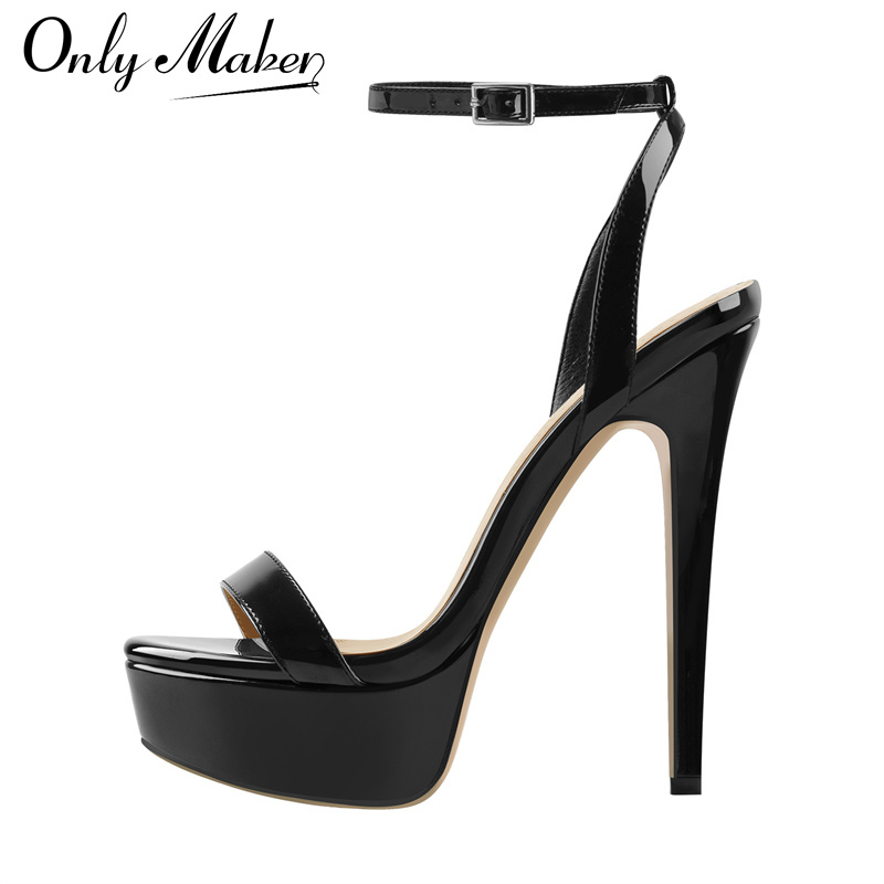 Onlymaker 여성 플랫폼 스틸레토 하이힐 라운드  - Ankle Strap Heels 리뷰 및 가격