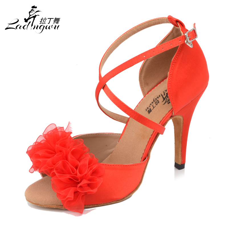 Ladingwu 여성용 볼룸 파티 댄스 슈즈, 새틴 레 - Women'S Shoes Red Bottoms 리뷰 및 가격
