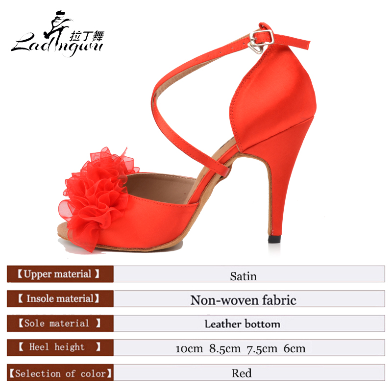 Ladingwu 여성용 볼룸 파티 댄스 슈즈, 새틴 레 - Women'S Shoes Red Bottoms 리뷰 및 가격