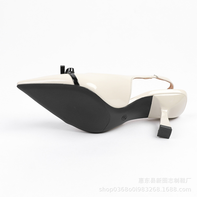 여성용 블랙 리본 배색 포인티드 토 앵클 스트랩 하이힐 - Ankle Strap Heels 리뷰 및 가격