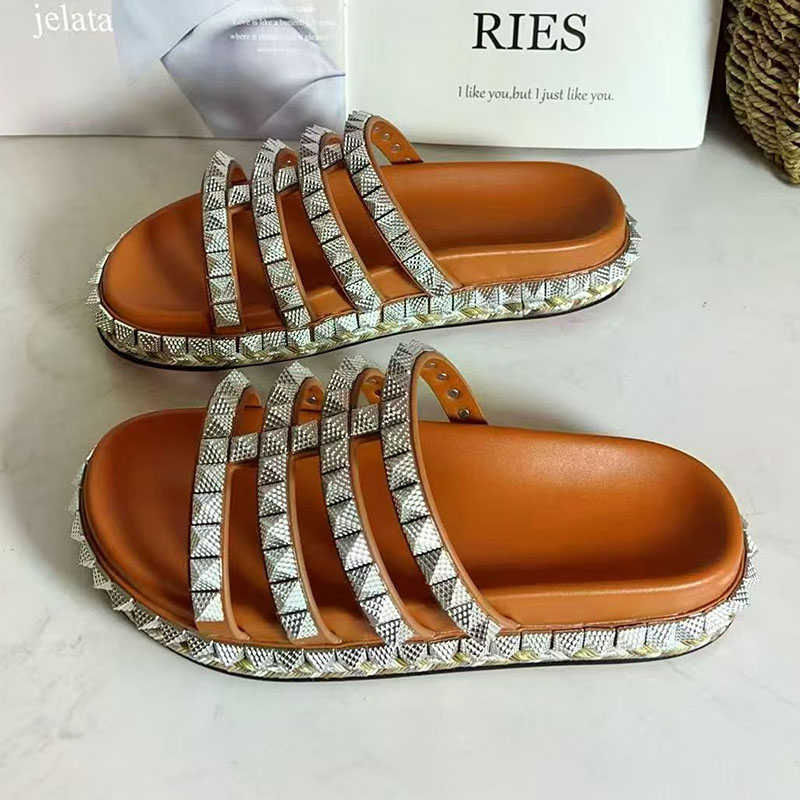 레드 리벳 스터드 검투사 샌들 여성 오픈 발가락 두꺼운 - Women'S Shoes Red Bottoms 리뷰 및 가격