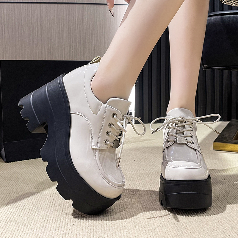 여성 플랫폼 펌프스 슈즈 블랙 레이스업 가죽 여성 영국 - Women Shoes Ksa 리뷰 및 가격