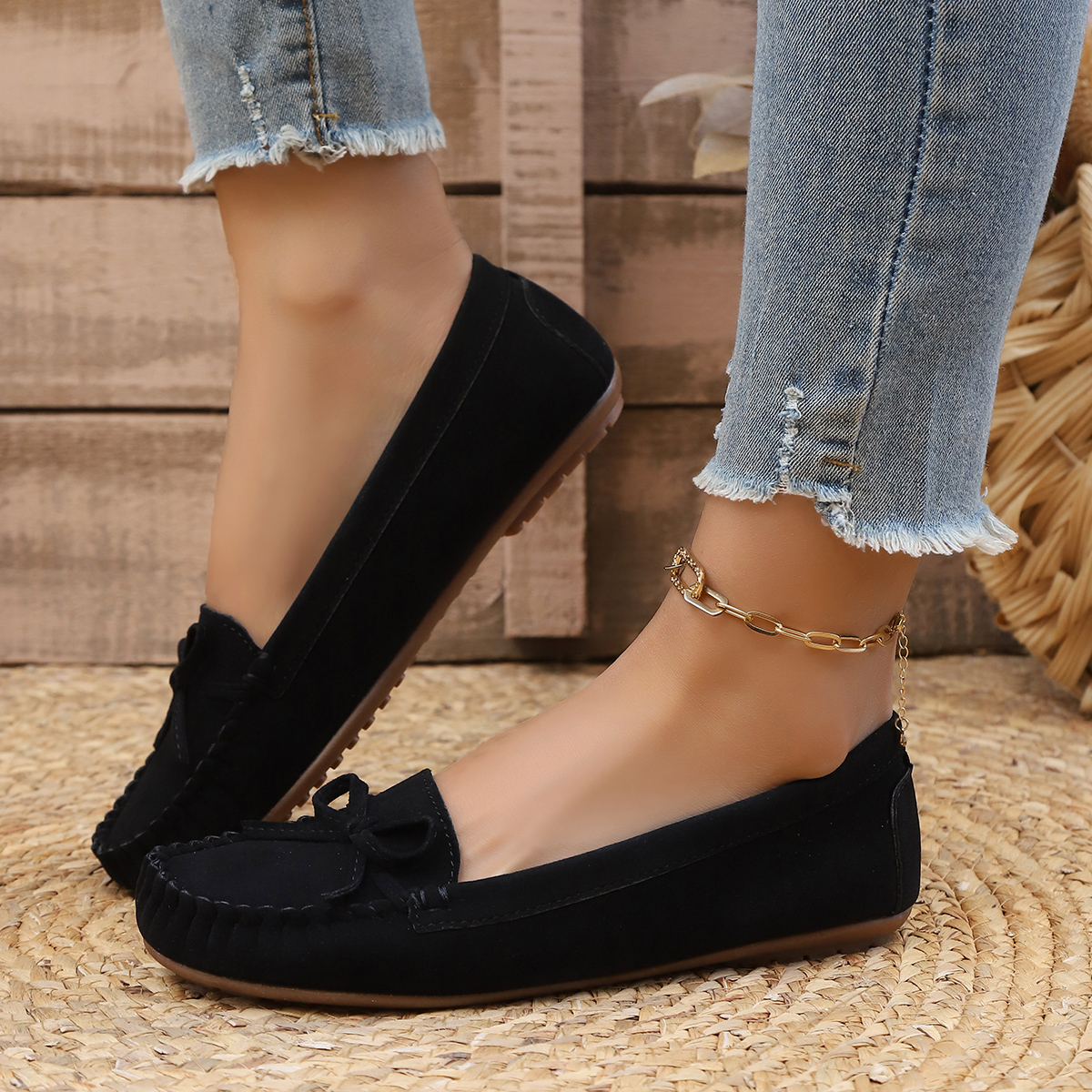 봄과 가을 우아한 라운드 토 섹시한 낮은 굽 캐주얼 신 - Women'S Shoes Plus Size 리뷰 및 가격