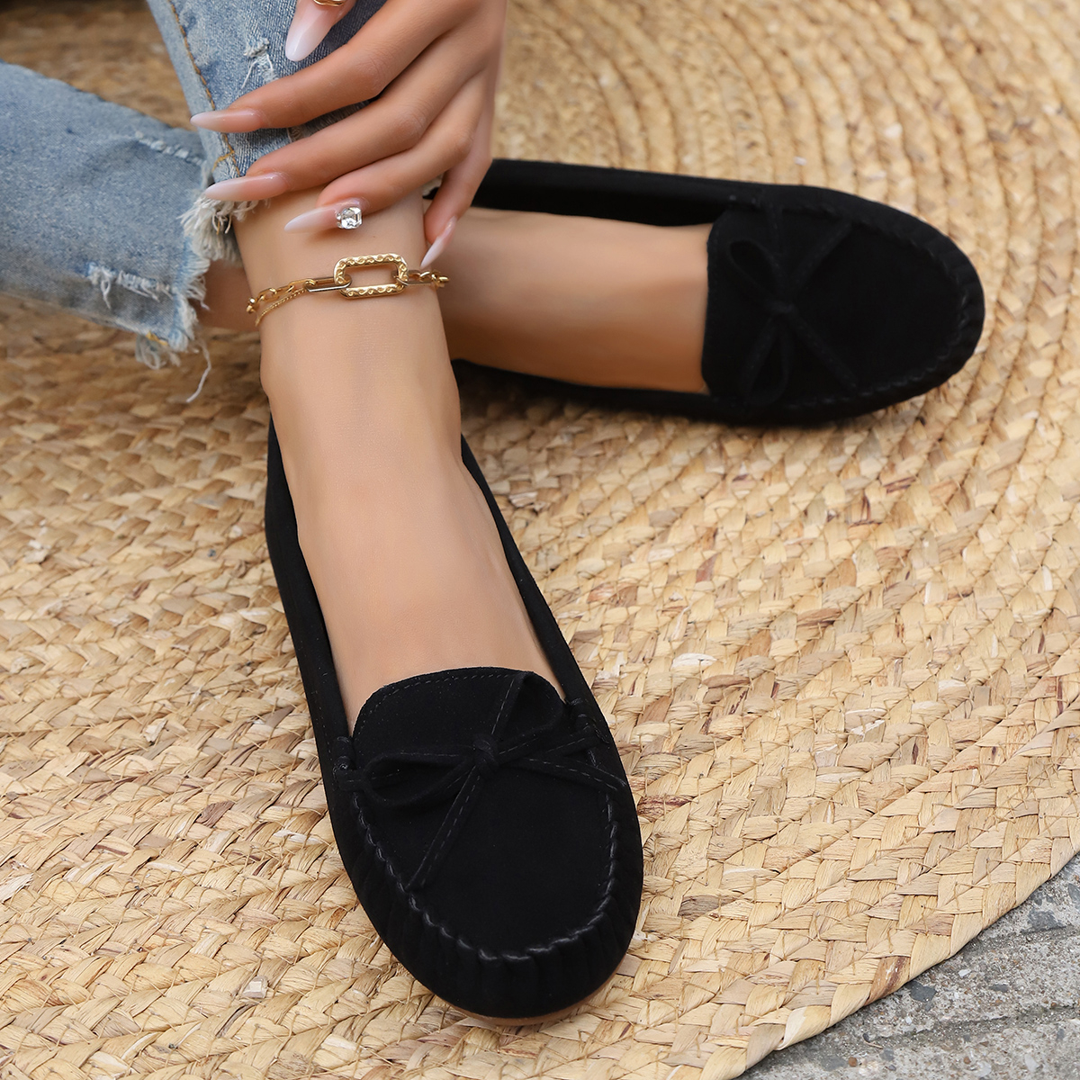 봄과 가을 우아한 라운드 토 섹시한 낮은 굽 캐주얼 신 - Women'S Shoes Plus Size 리뷰 및 가격