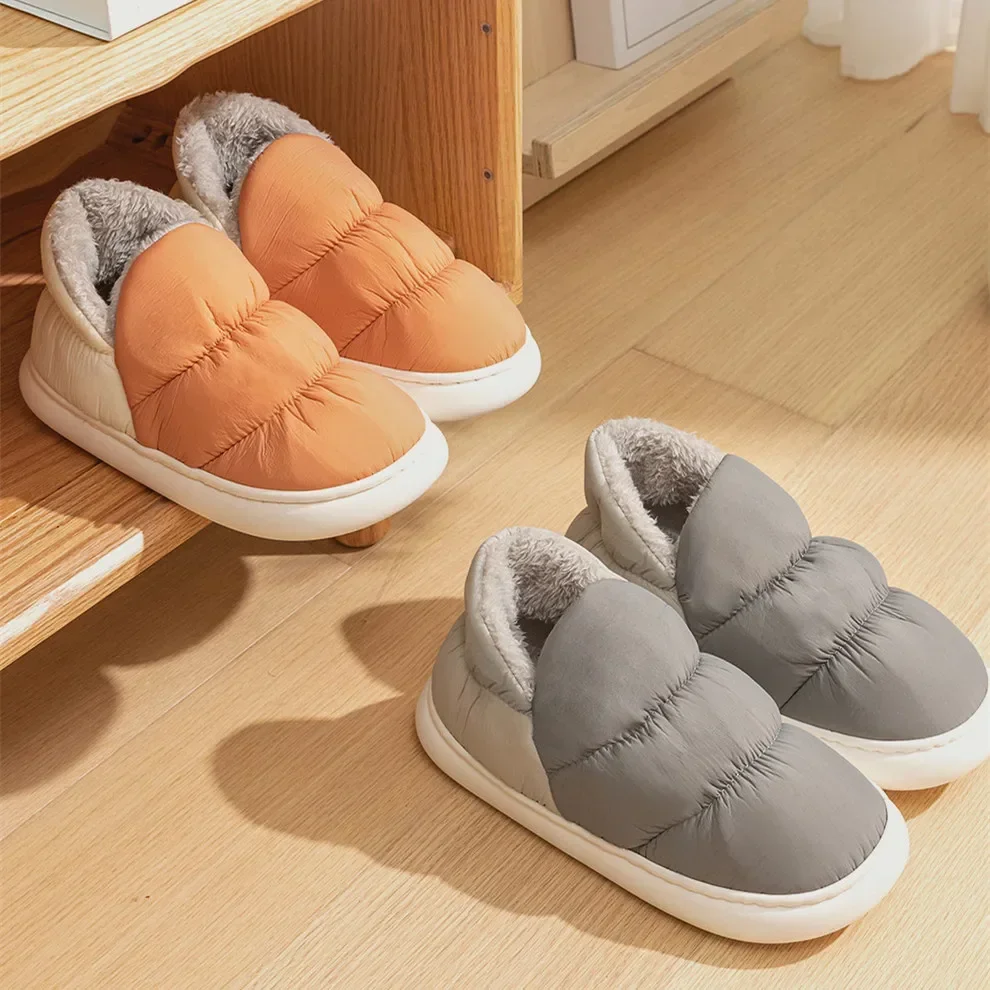 여성 남성 슬리퍼 겨울 다운 천 방수 실내 실외 따뜻한 - Women'S Shoes For Fall 리뷰 및 가격
