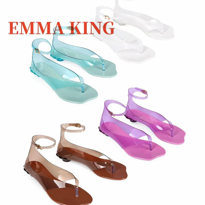 여성용 끈 젤리 샌들,2026 새로운 투명 PVC 샌들 - Ankle Strap Heels 리뷰 및 가격