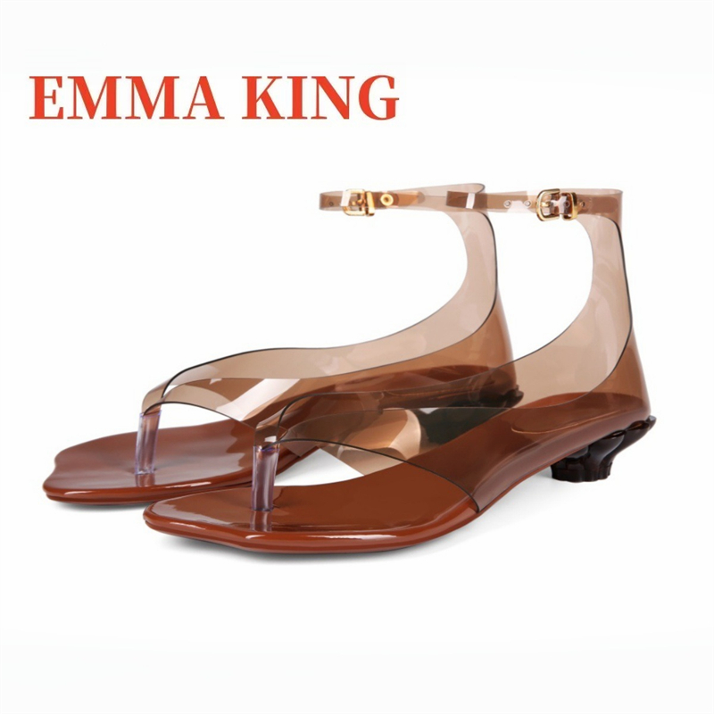 여성용 끈 젤리 샌들,2026 새로운 투명 PVC 샌들 - Ankle Strap Heels 리뷰 및 가격
