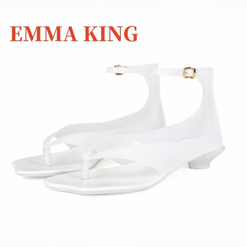여성용 끈 젤리 샌들,2026 새로운 투명 PVC 샌들 - Ankle Strap Heels 리뷰 및 가격