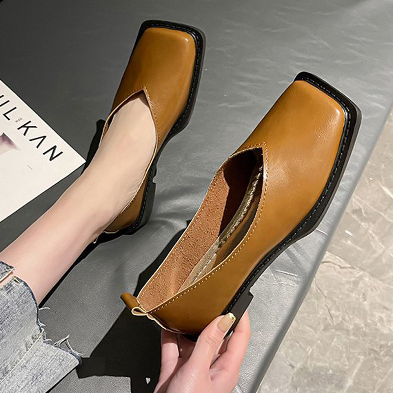 로마 여성 로우힐 펌프스 여성 신발 플랫 슈즈 스퀘어  - Women'S Shoes For Fall 리뷰 및 가격
