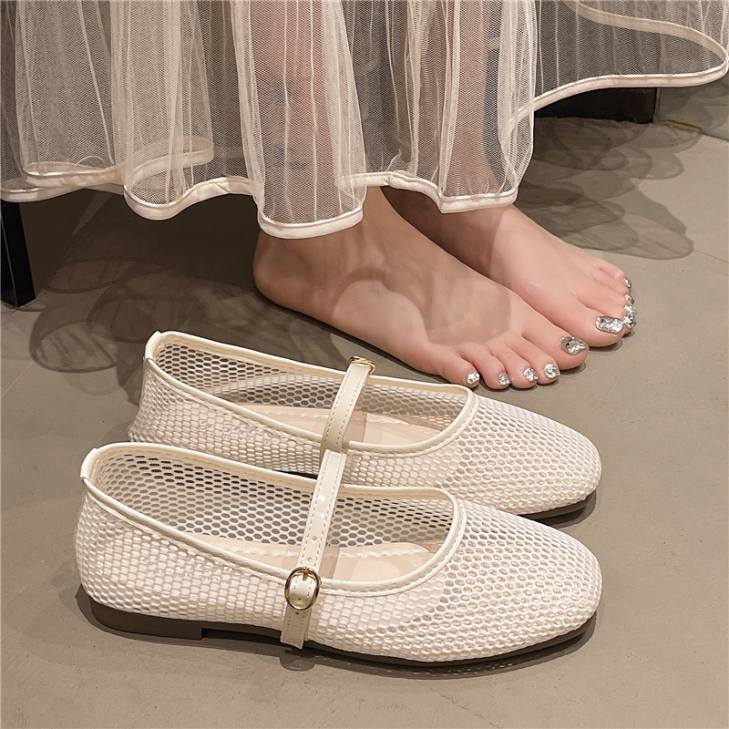 스퀘어토 얕은 입구 원 스트랩 메쉬 싱글 슈즈 여름 신 - Women'S Shoes Non Slip 리뷰 및 가격