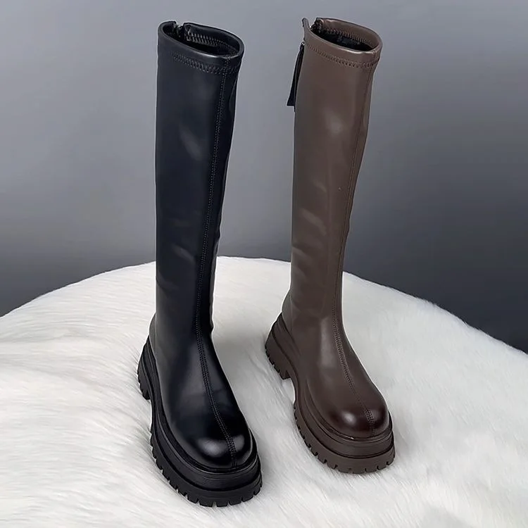 블랙 롱부츠 여성용 시즌 핫세일 신상 가을 겨울 두꺼운 - Women'S Shoes For Fall 리뷰 및 가격