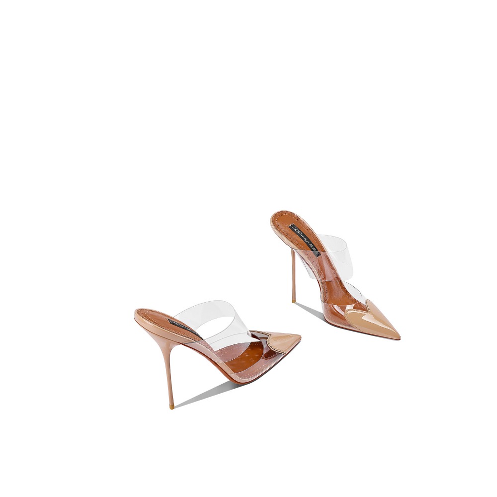 2026 새로운 블랙 포인티드 토 하이힐 샌들 여성용  - Clear Strap Heel 리뷰 및 가격