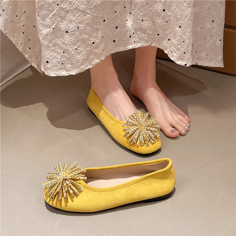 낮은 굽 싱글 슈즈 여름 신상 스퀘어 토 얕은 입구 라 - Women'S Shoes Non Slip 리뷰 및 가격