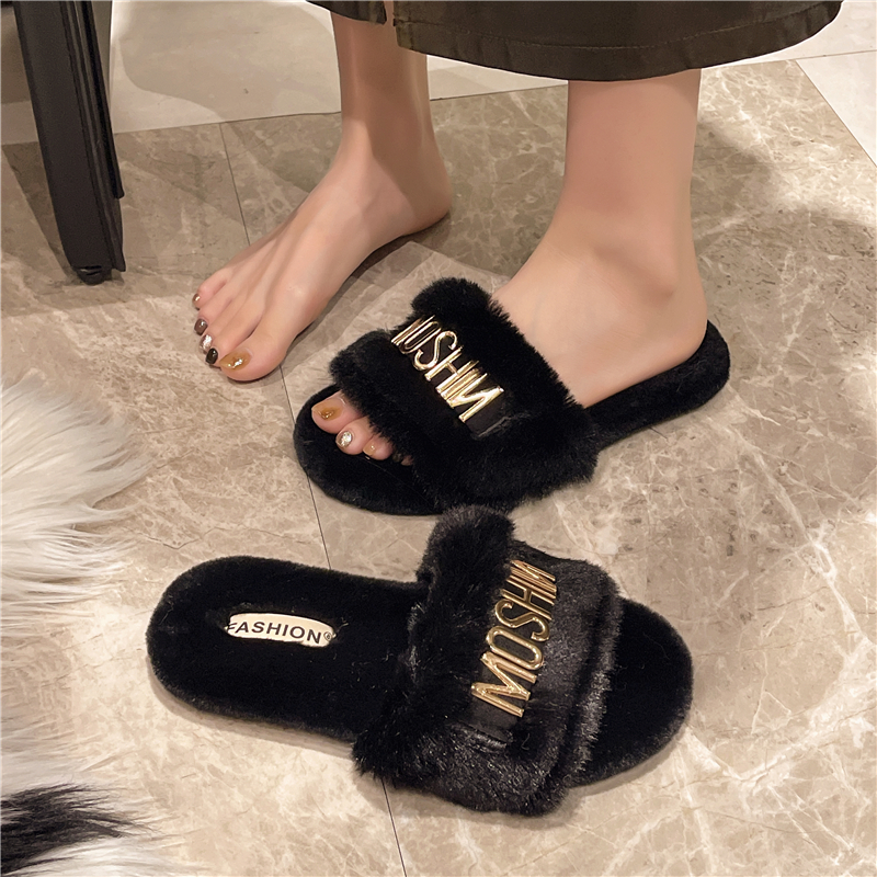 플러스 사이즈 35-42 플러시 슬리퍼 여성 가을, 겨 - Women'S Shoes Plus Size 리뷰 및 가격